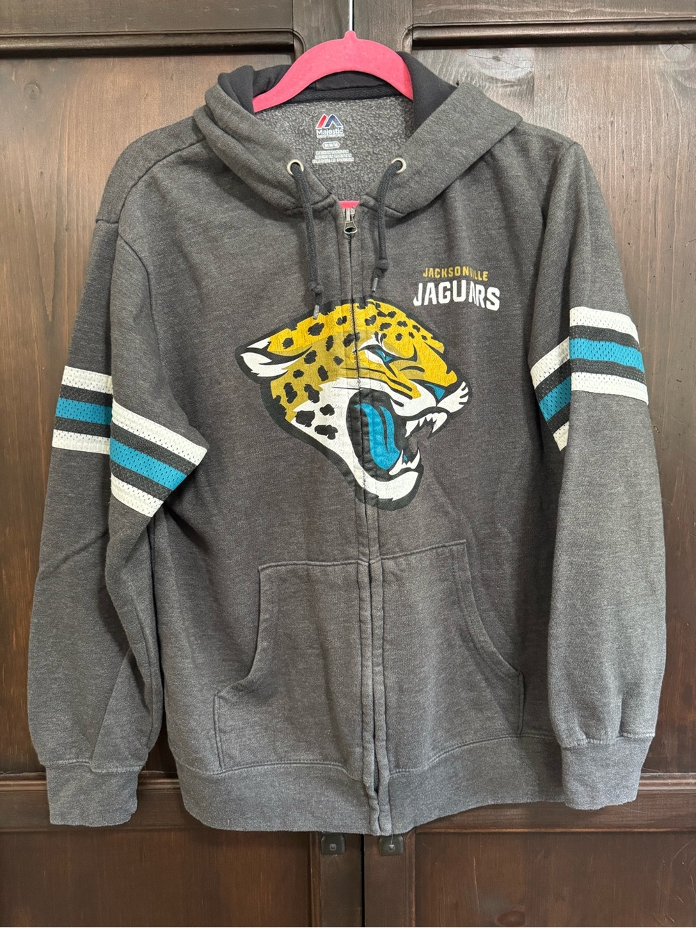 NFL Jacksonville Jaguars Charcoal Full Zip  Sweatshirt Hoodie size Medium